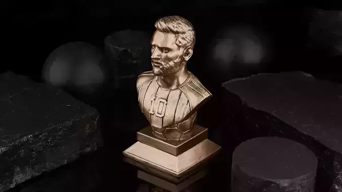 Lionel Messi Stand Ball Collectible Bust