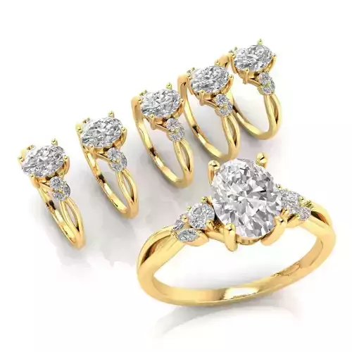 OVAL DIAMOND ENGAGEMENT RING