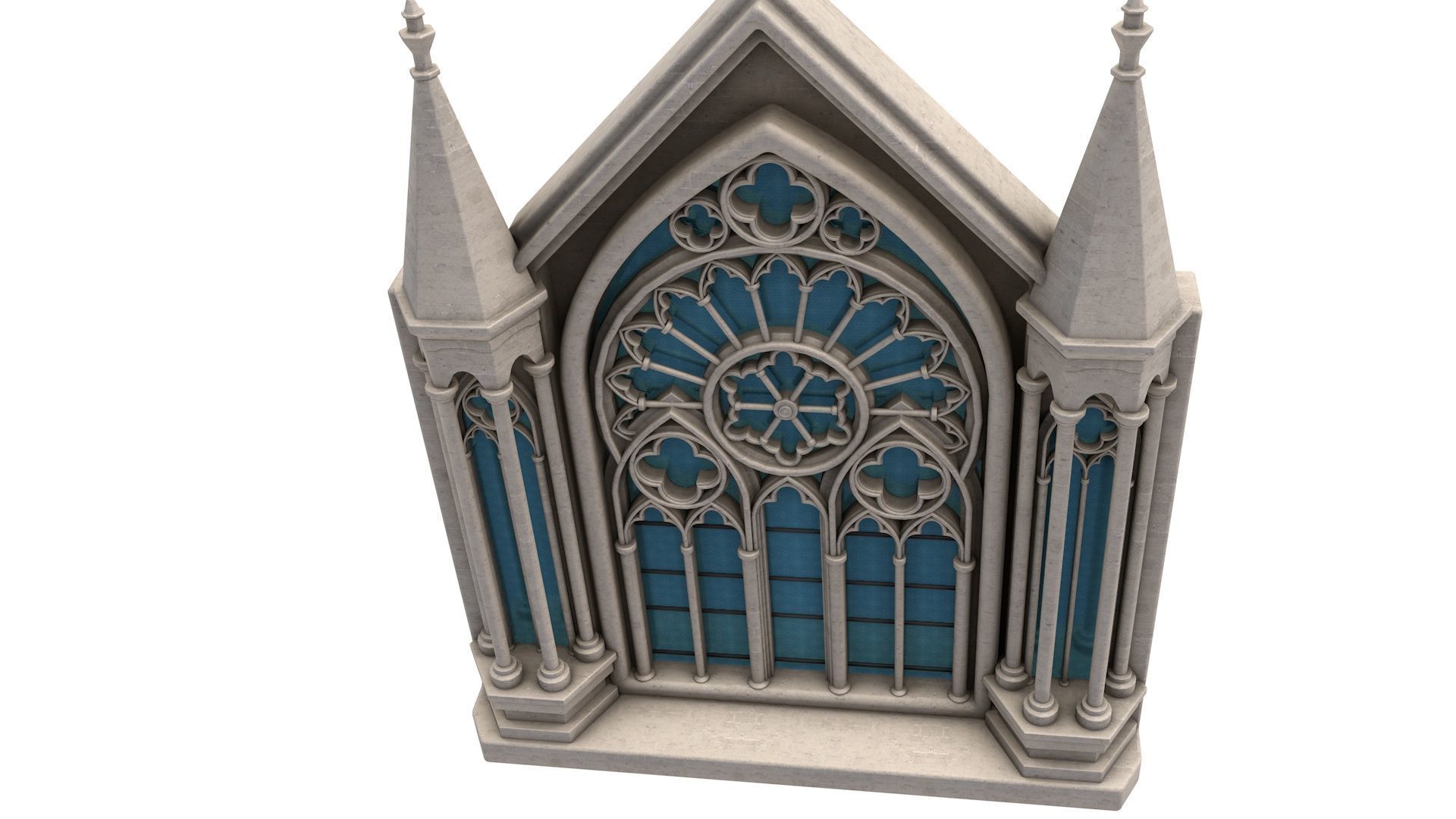 Gothic Windows 3D model_1