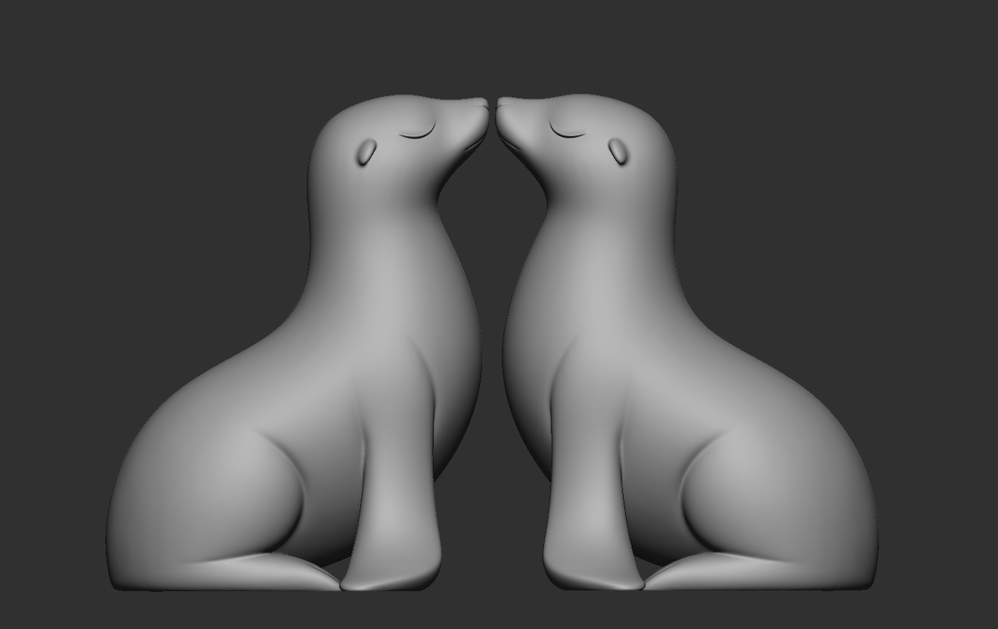 Seal Sculpture 3D print model_17