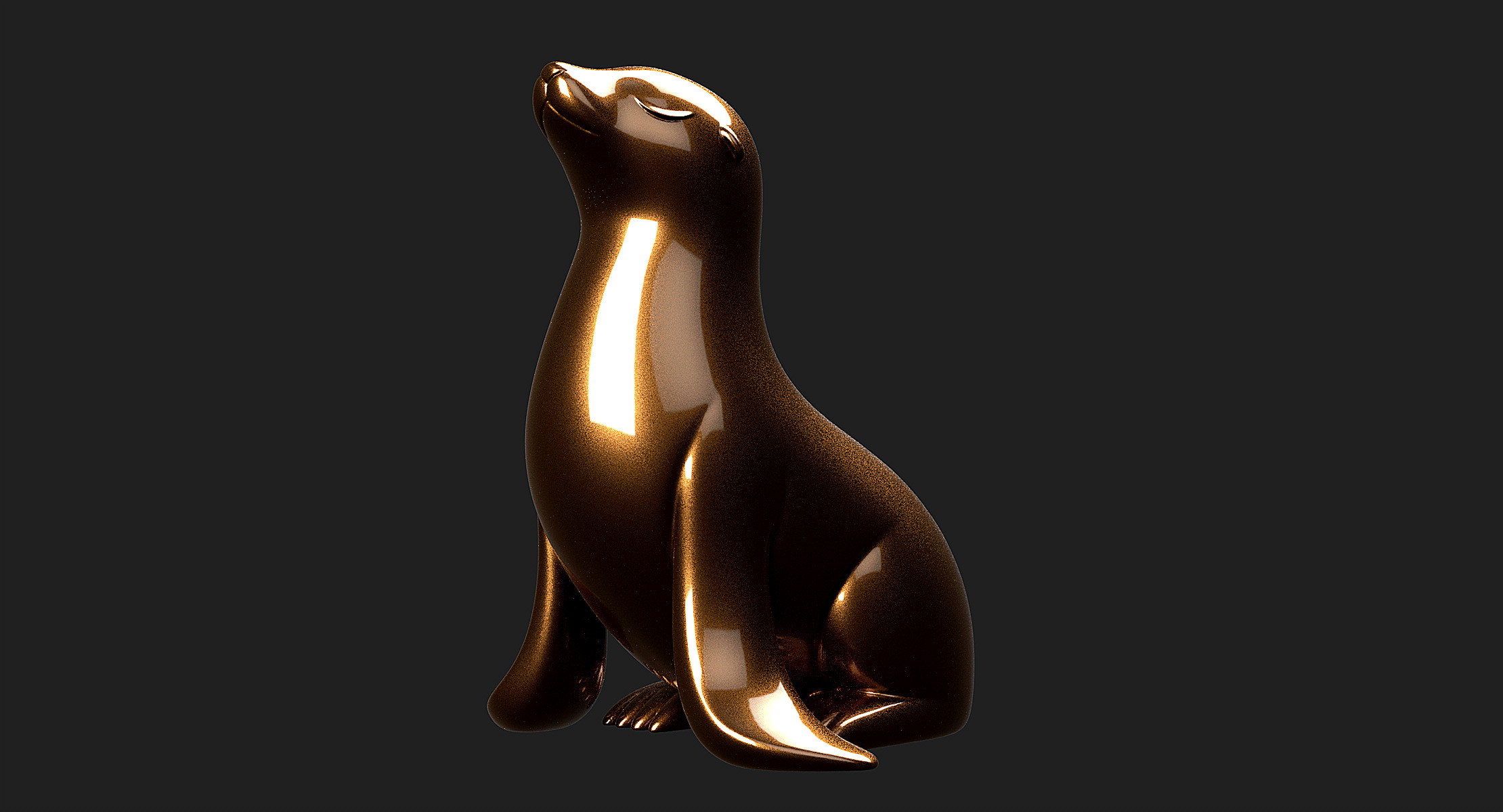 Seal Sculpture 3D print model_8