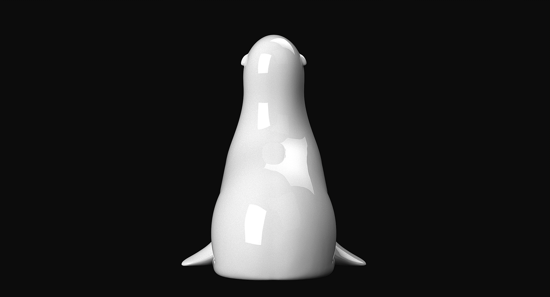 Seal Sculpture 3D print model_4