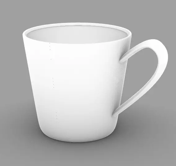 Porcelain Cup 3D model_0
