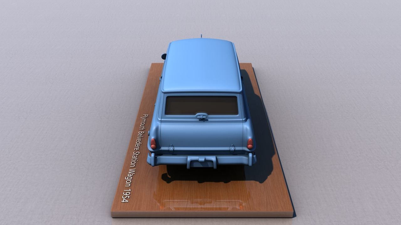 Plymouth Belvedere Station Wagon 1954 3D print model_3