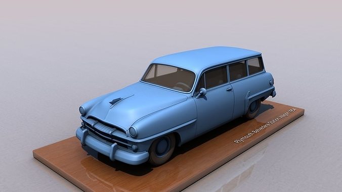 Plymouth Belvedere Station Wagon 1954 3D print model