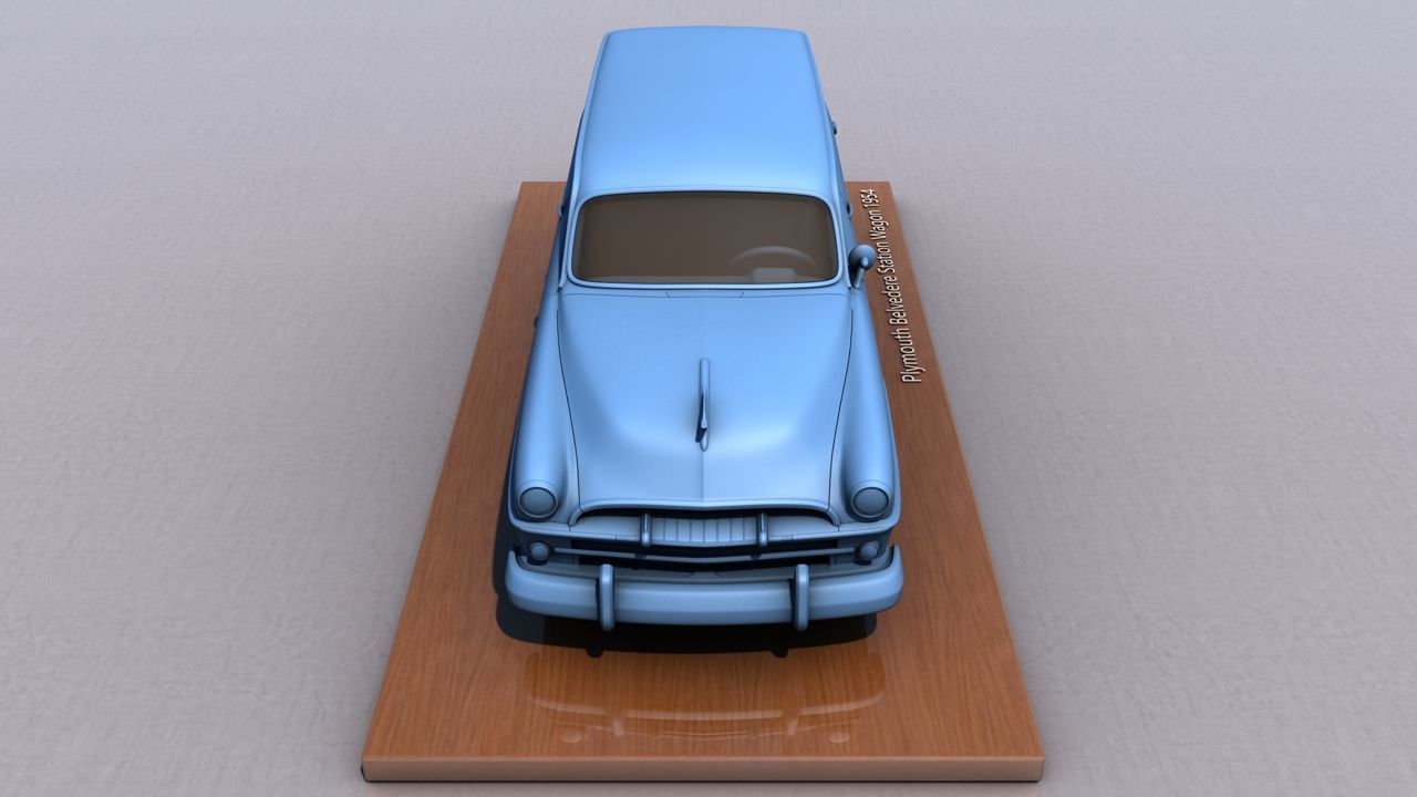 Plymouth Belvedere Station Wagon 1954 3D print model_2