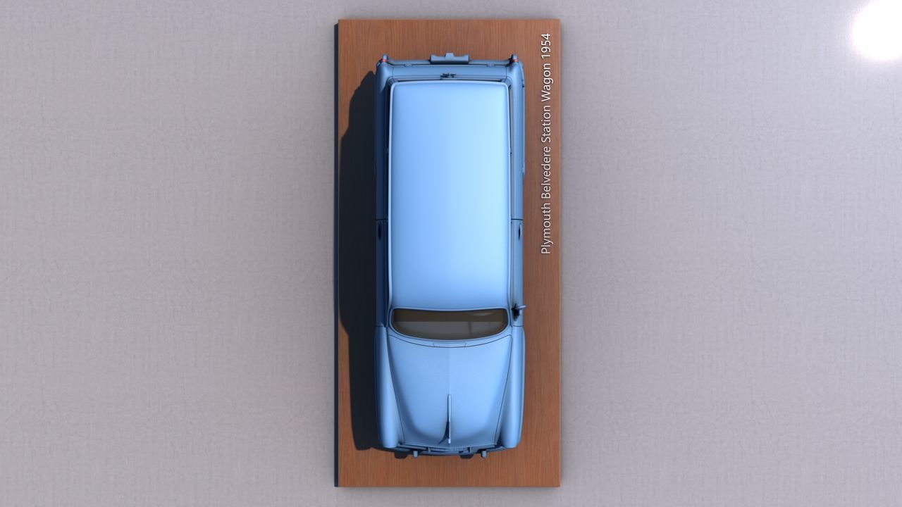 Plymouth Belvedere Station Wagon 1954 3D print model_4