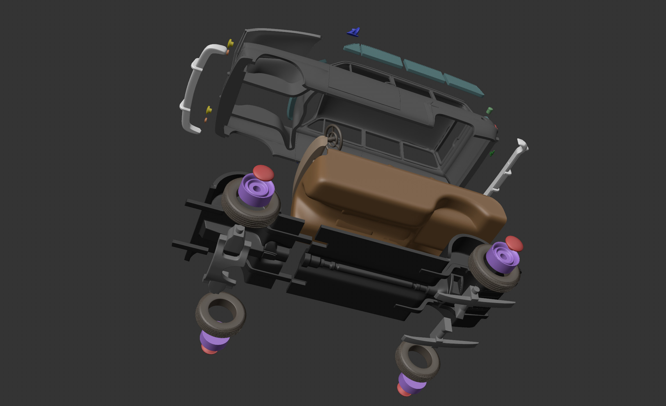 Plymouth Belvedere Station Wagon 1954 3D print model_16