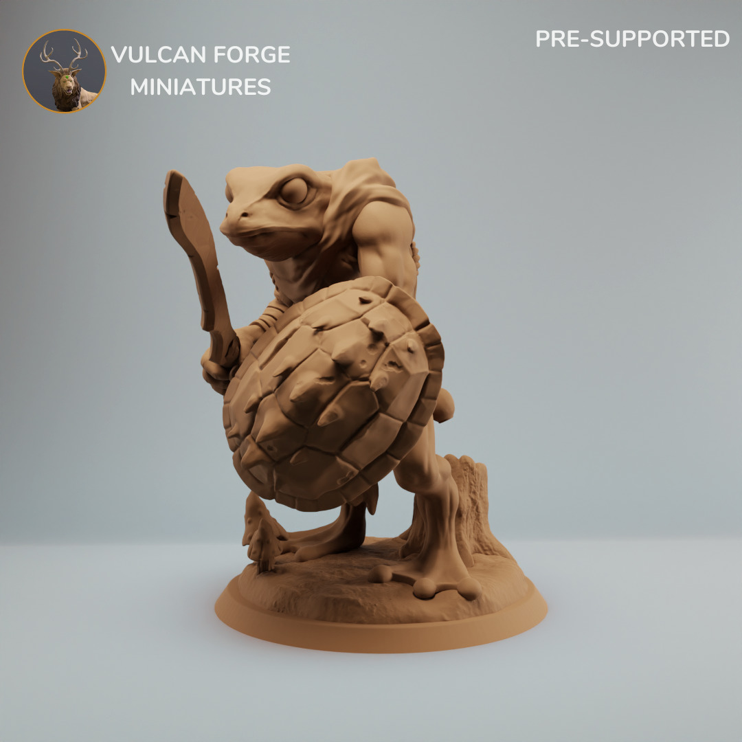 Bullywug Frog People Warriors Bundle 3D print model_4