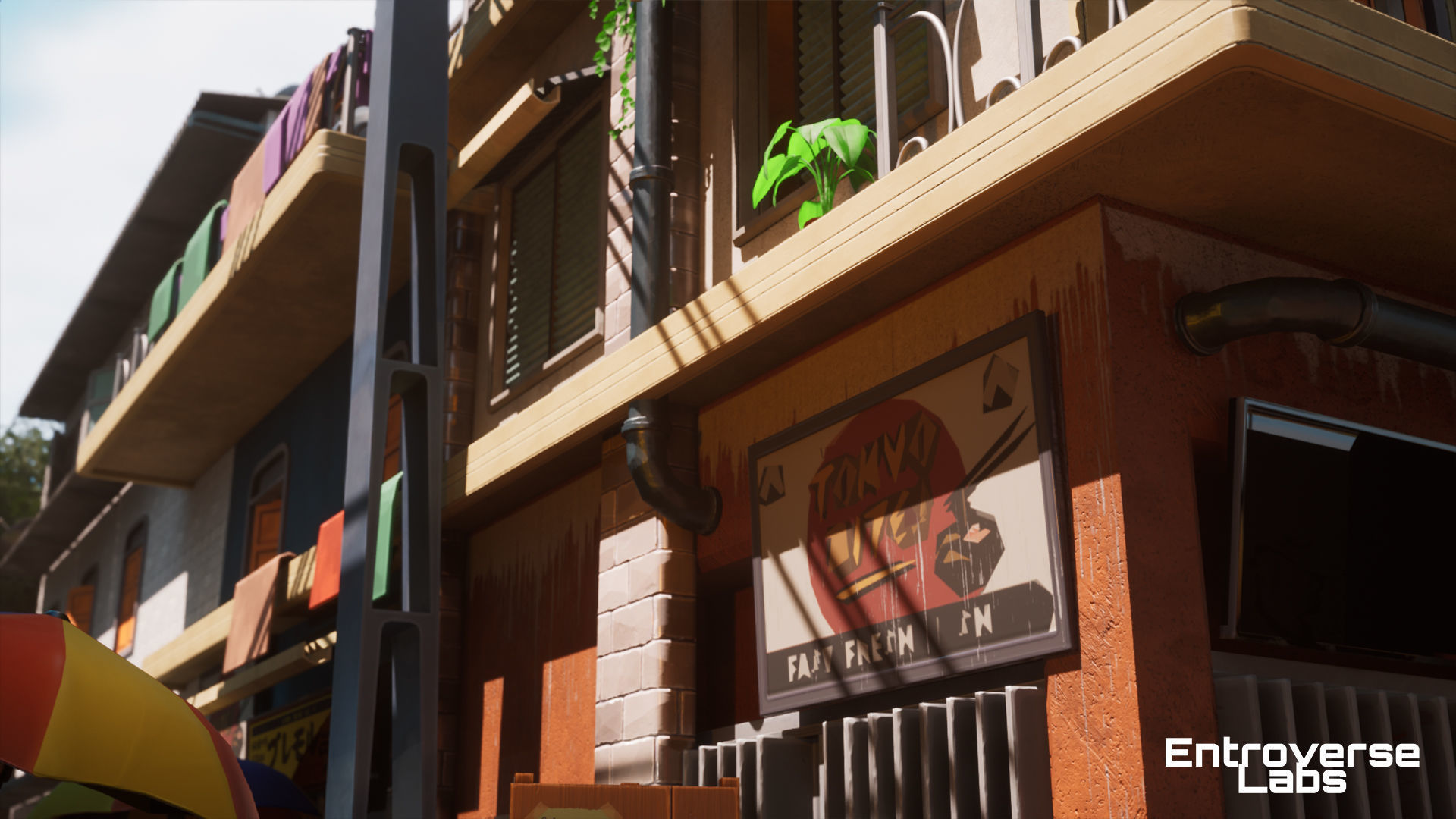 Stylized Japanese Street - modular Unreal Engine Pack Low-poly 3D model_3