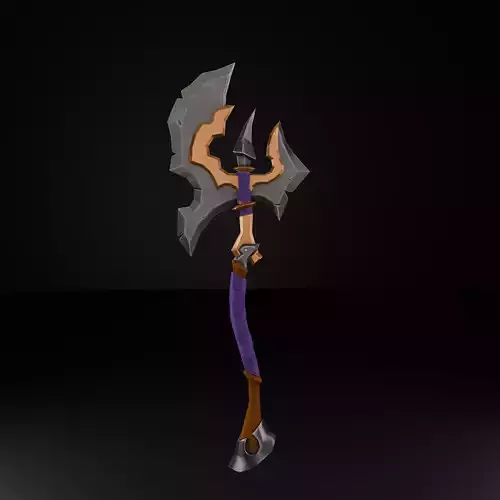 Stylized Axe Free low-poly 3D model