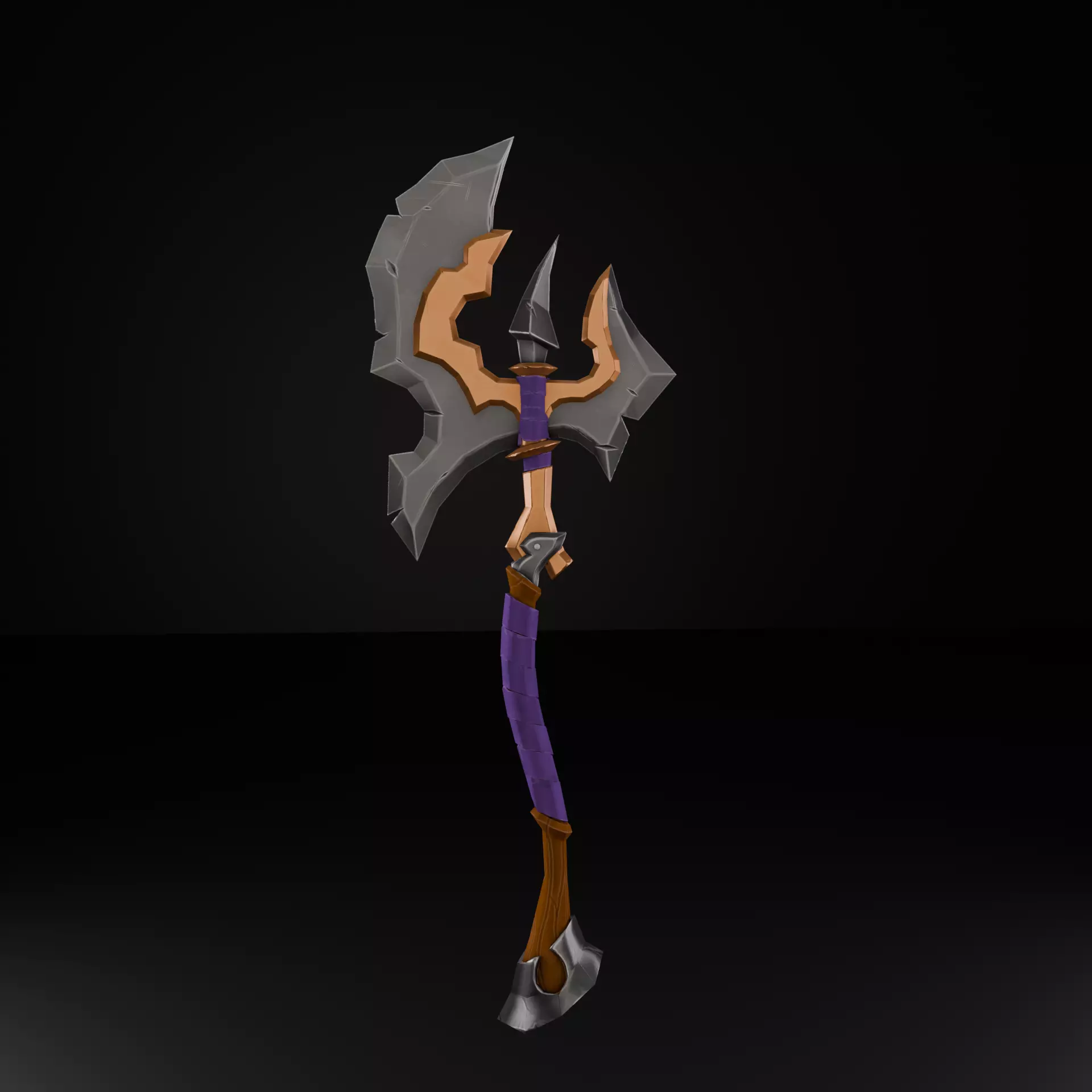 Stylized Axe Free low-poly 3D model