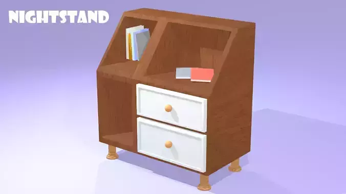 Modern Multi-Purpose Nightstand with Drawers and Storage Slots