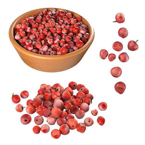  Red Dried Peppercorn     Low-poly 3D model