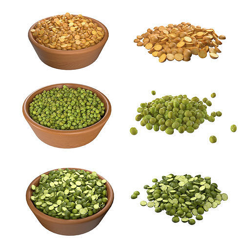 Pea and Mung beans collection Low-poly 3D model