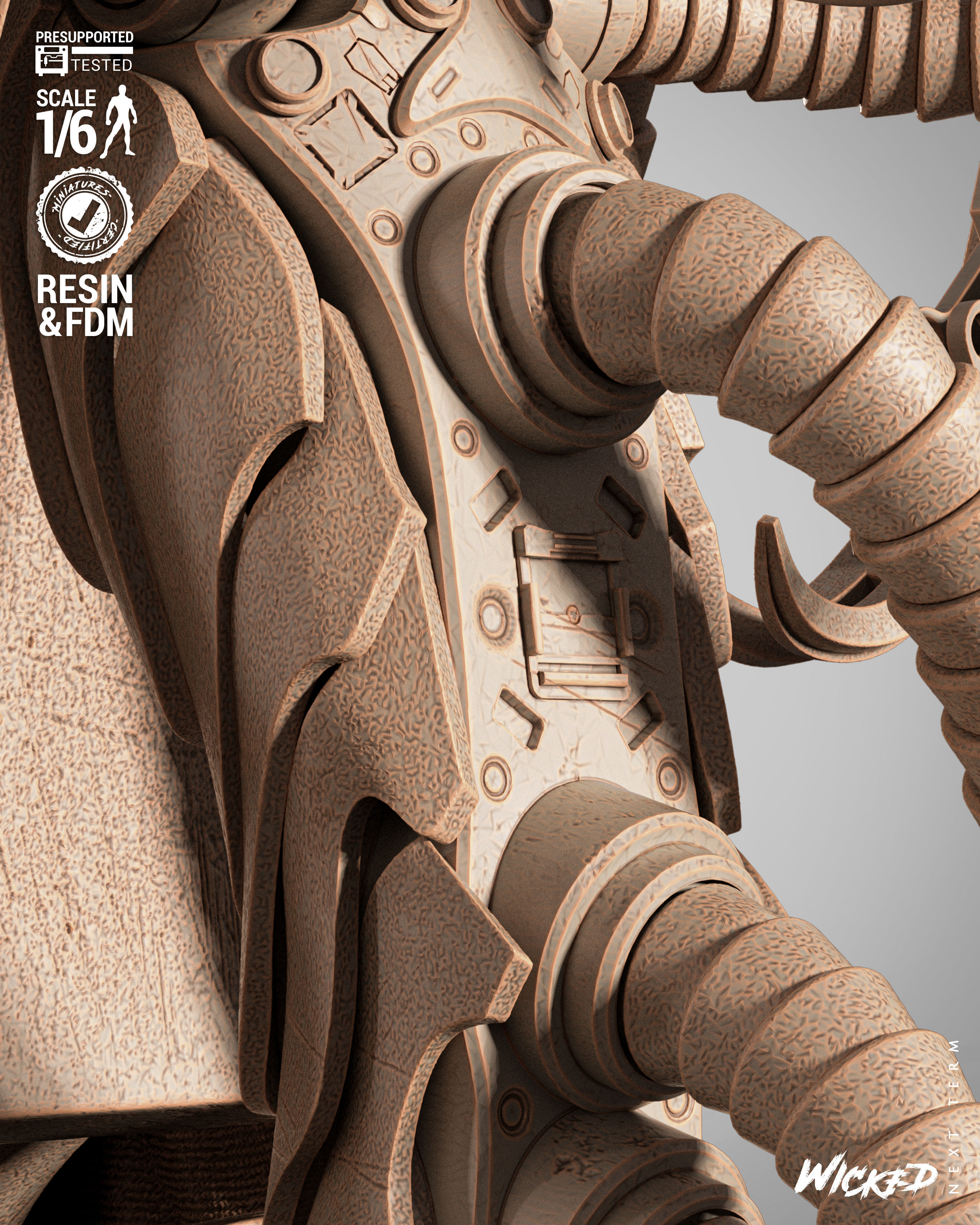 Wicked Marvel Ultron Sculpture 3D print model_41