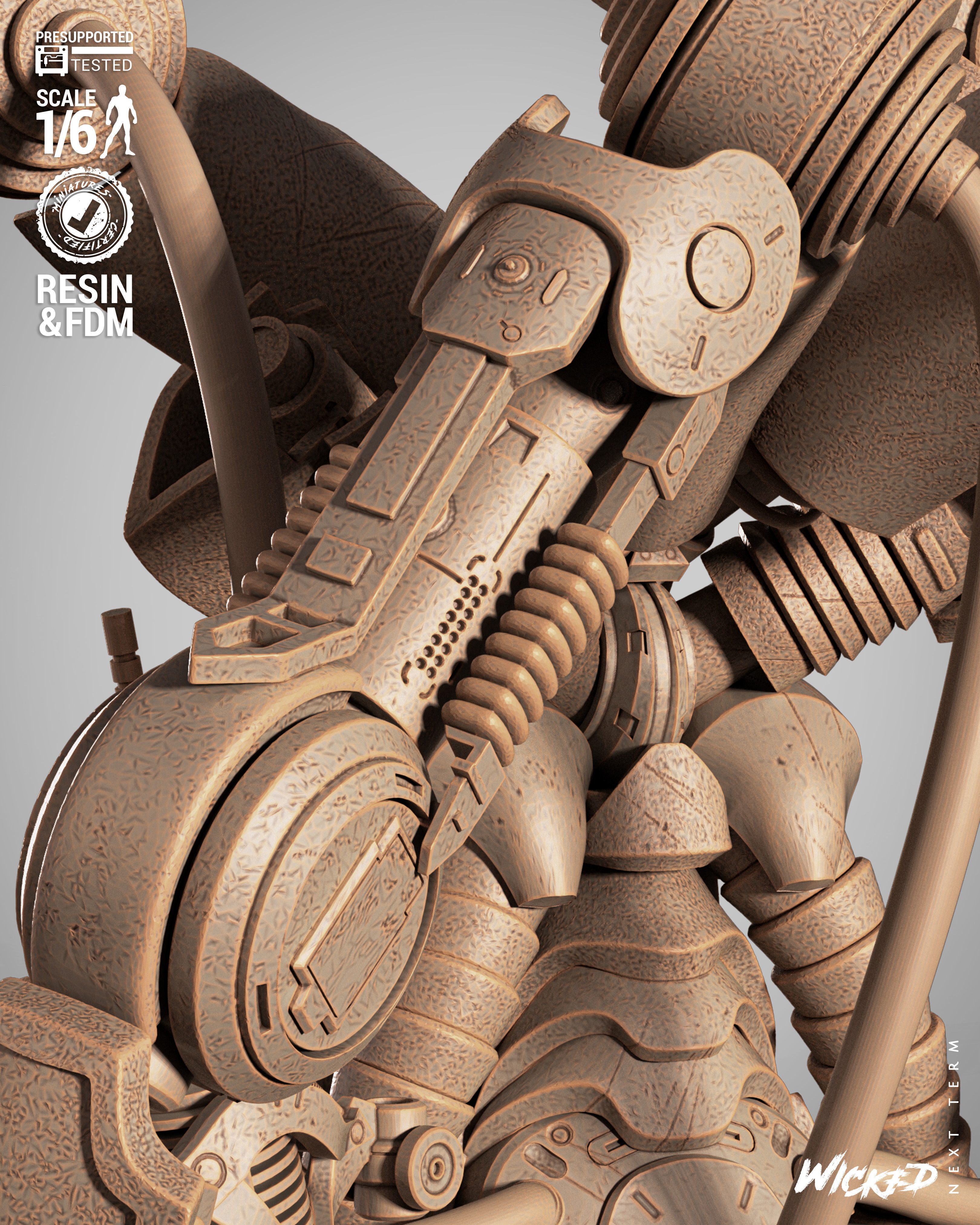 Wicked Marvel Ultron Sculpture 3D print model_45