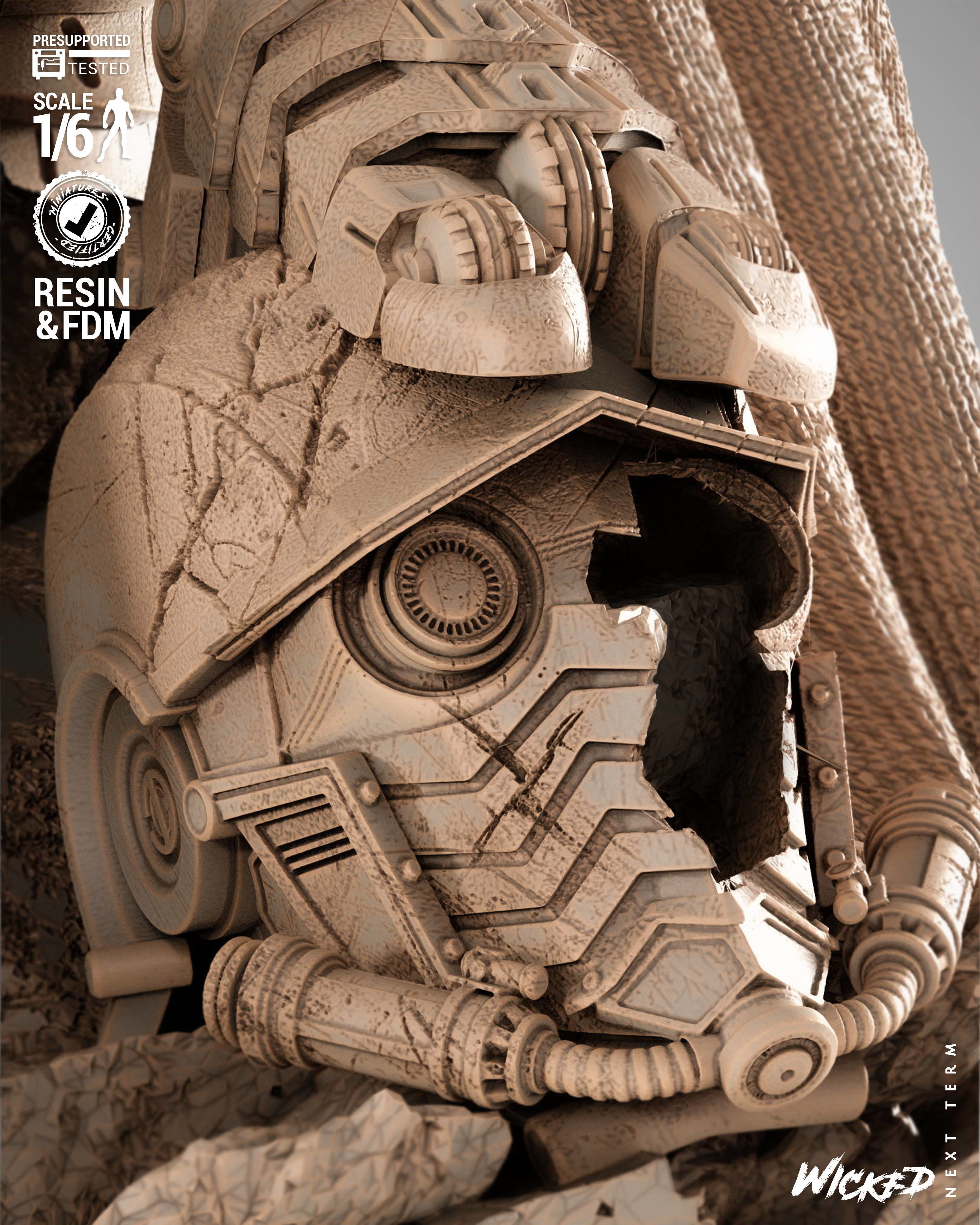 Wicked Marvel Ultron Sculpture 3D print model_8