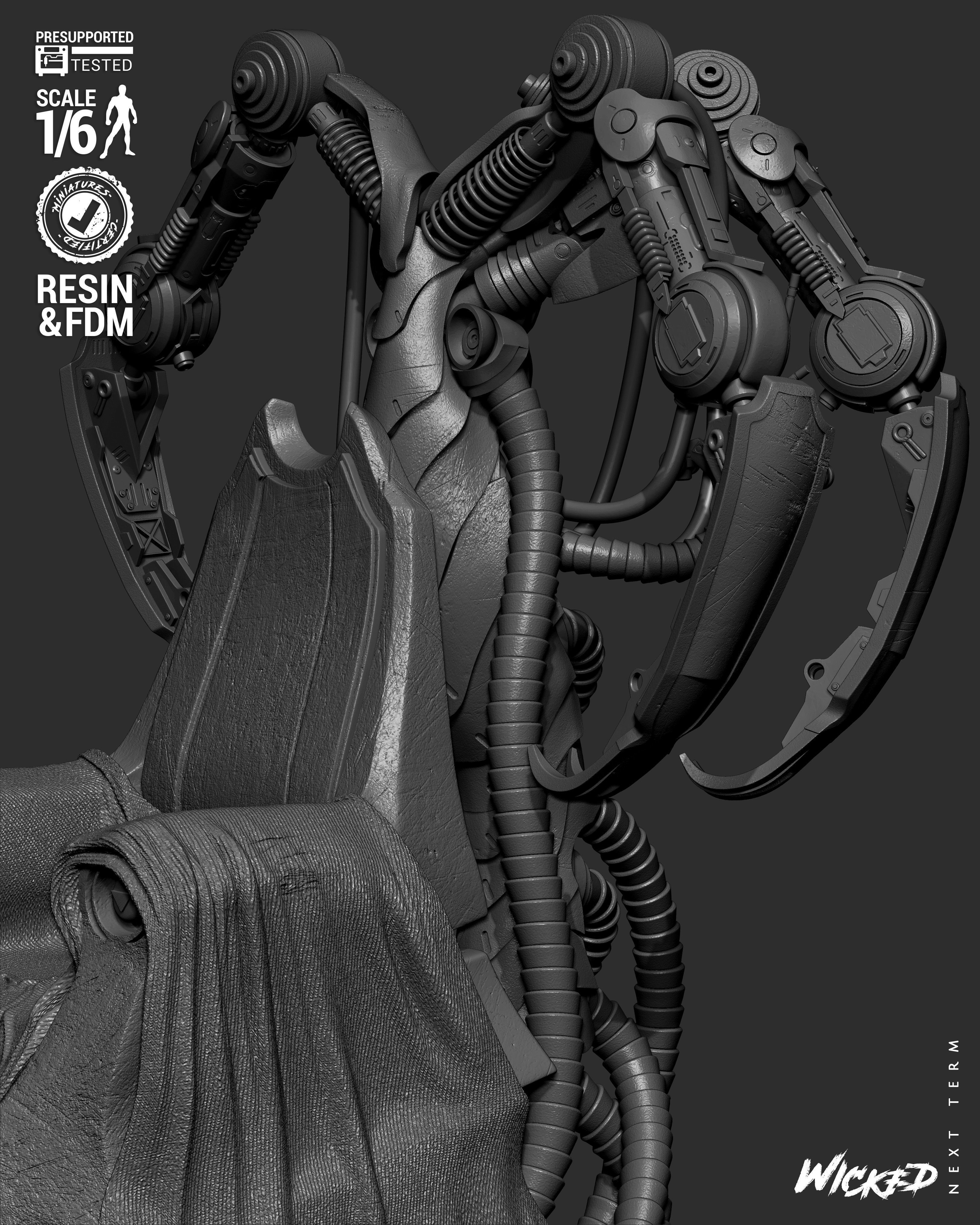 Wicked Marvel Ultron Sculpture 3D print model_28