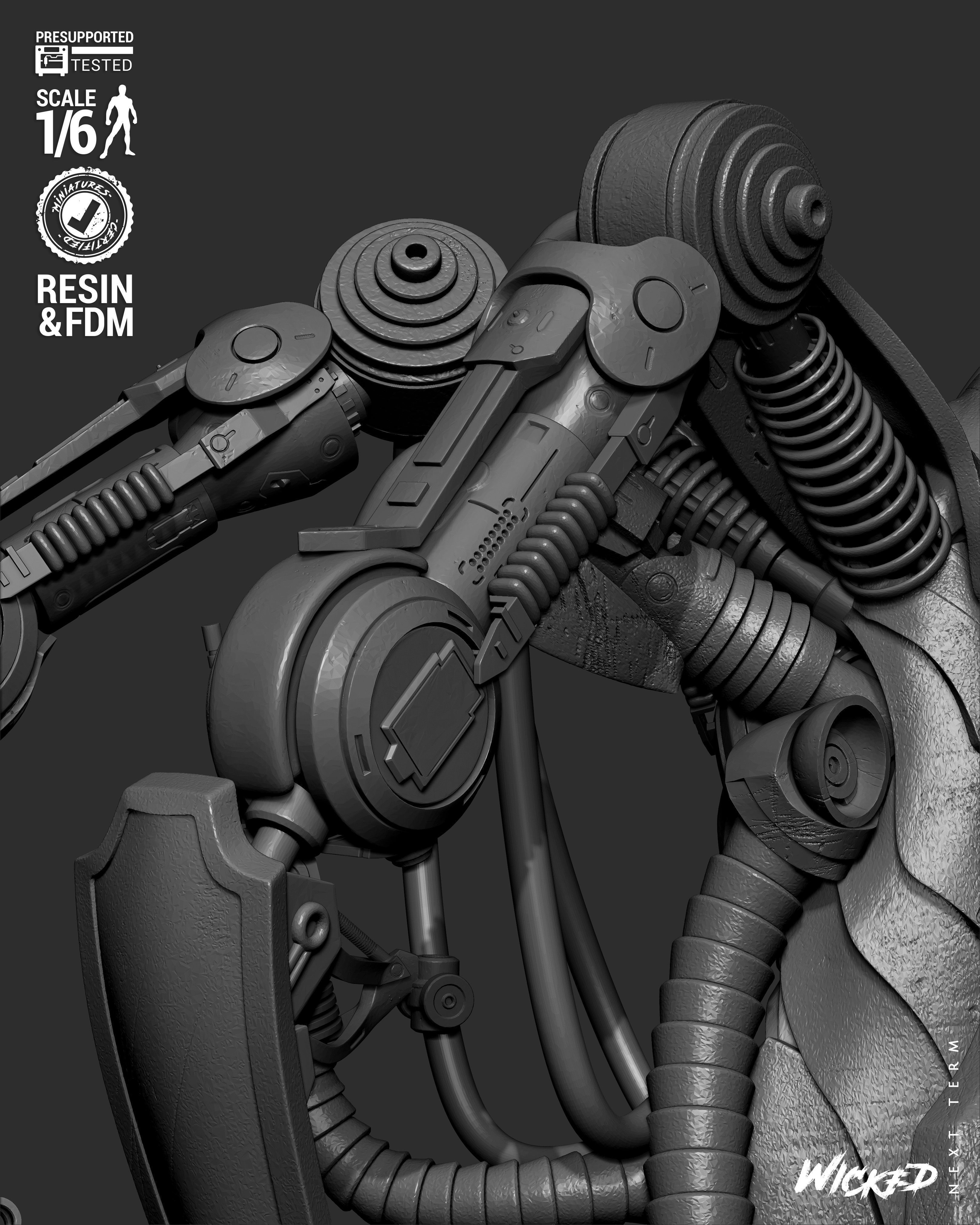 Wicked Marvel Ultron Sculpture 3D print model_13