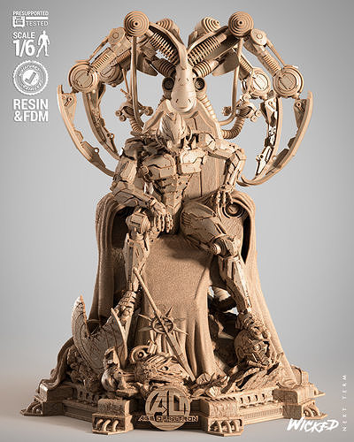 Wicked Marvel Ultron Sculpture 3D print model