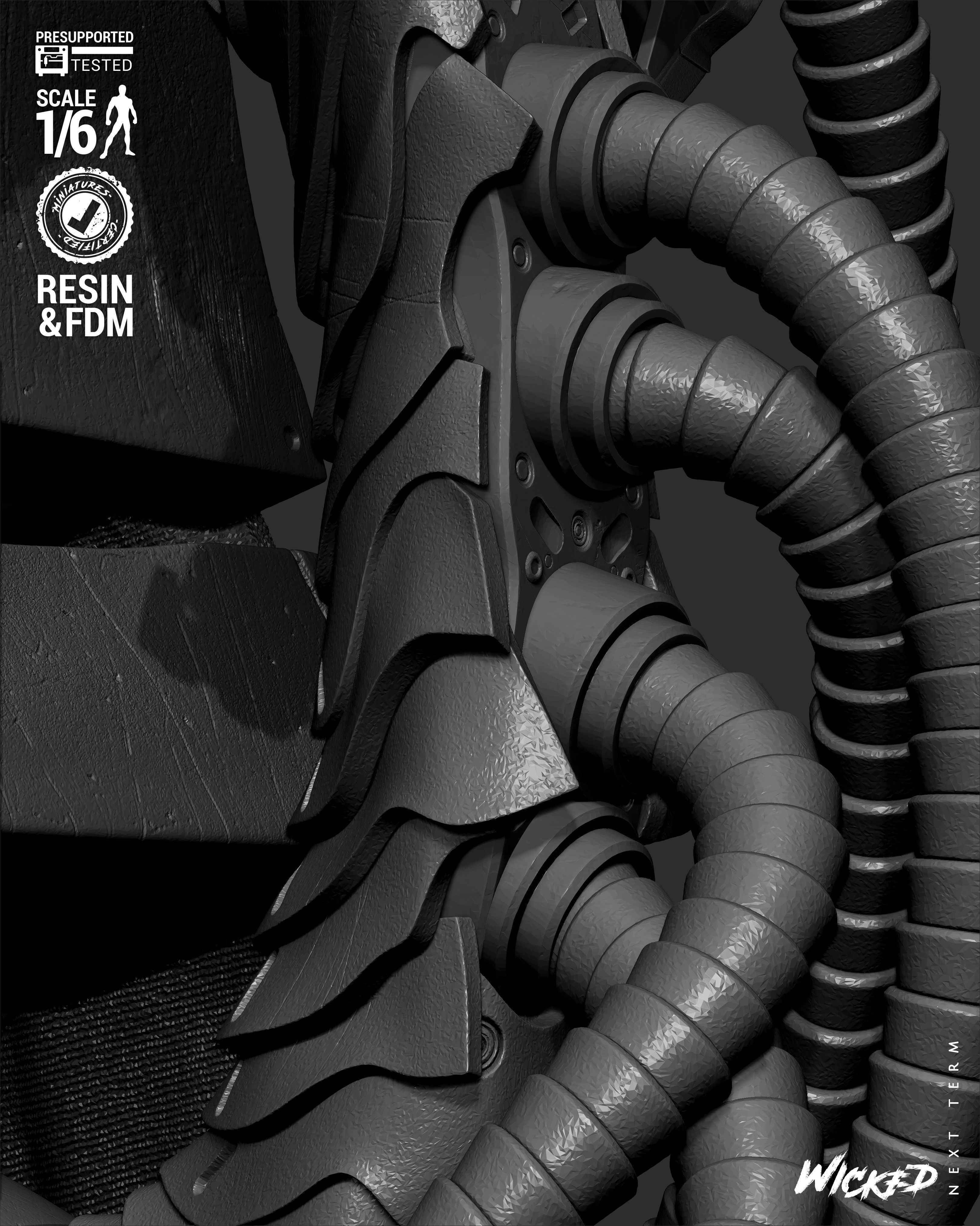 Wicked Marvel Ultron Sculpture 3D print model_23