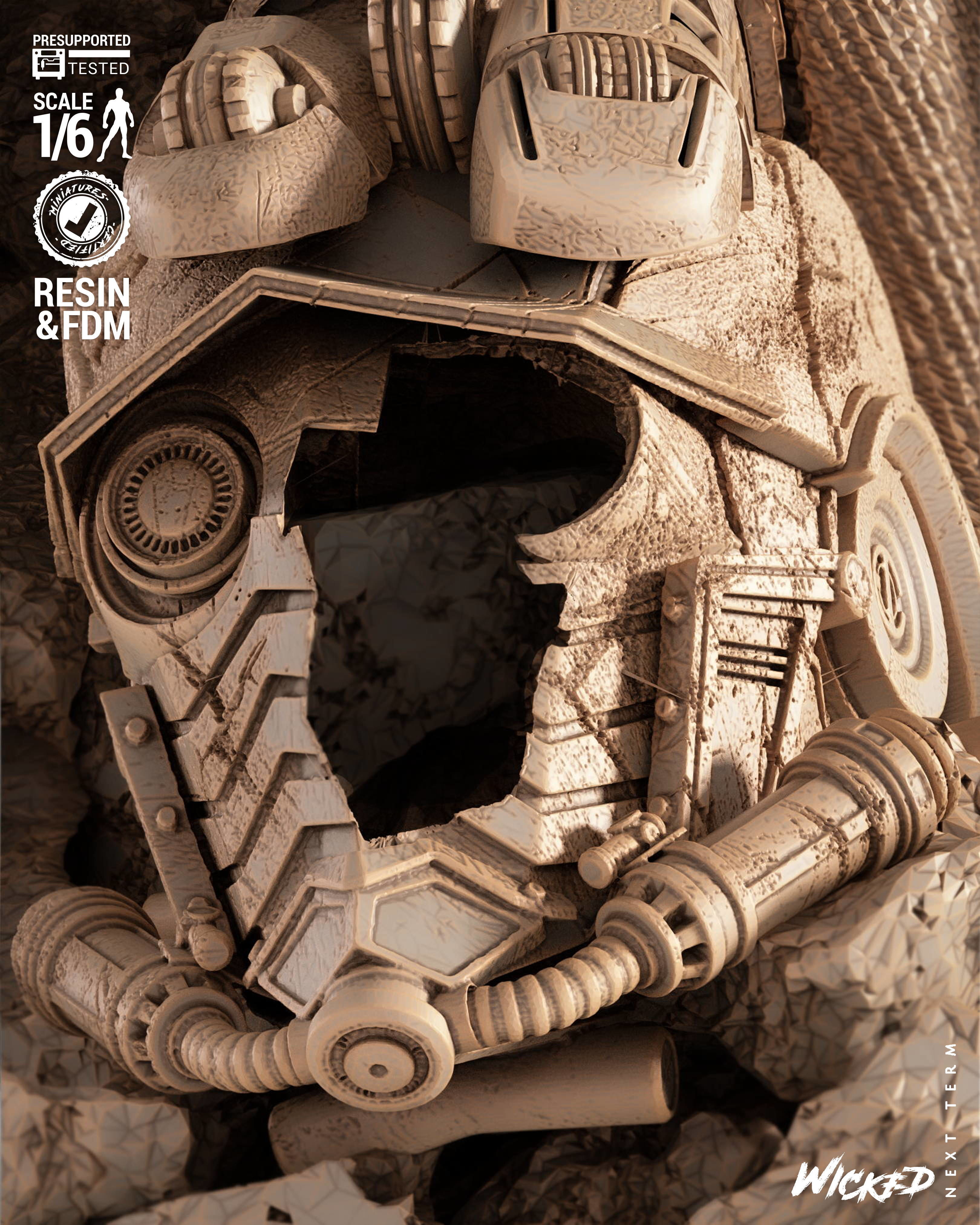 Wicked Marvel Ultron Sculpture 3D print model_10