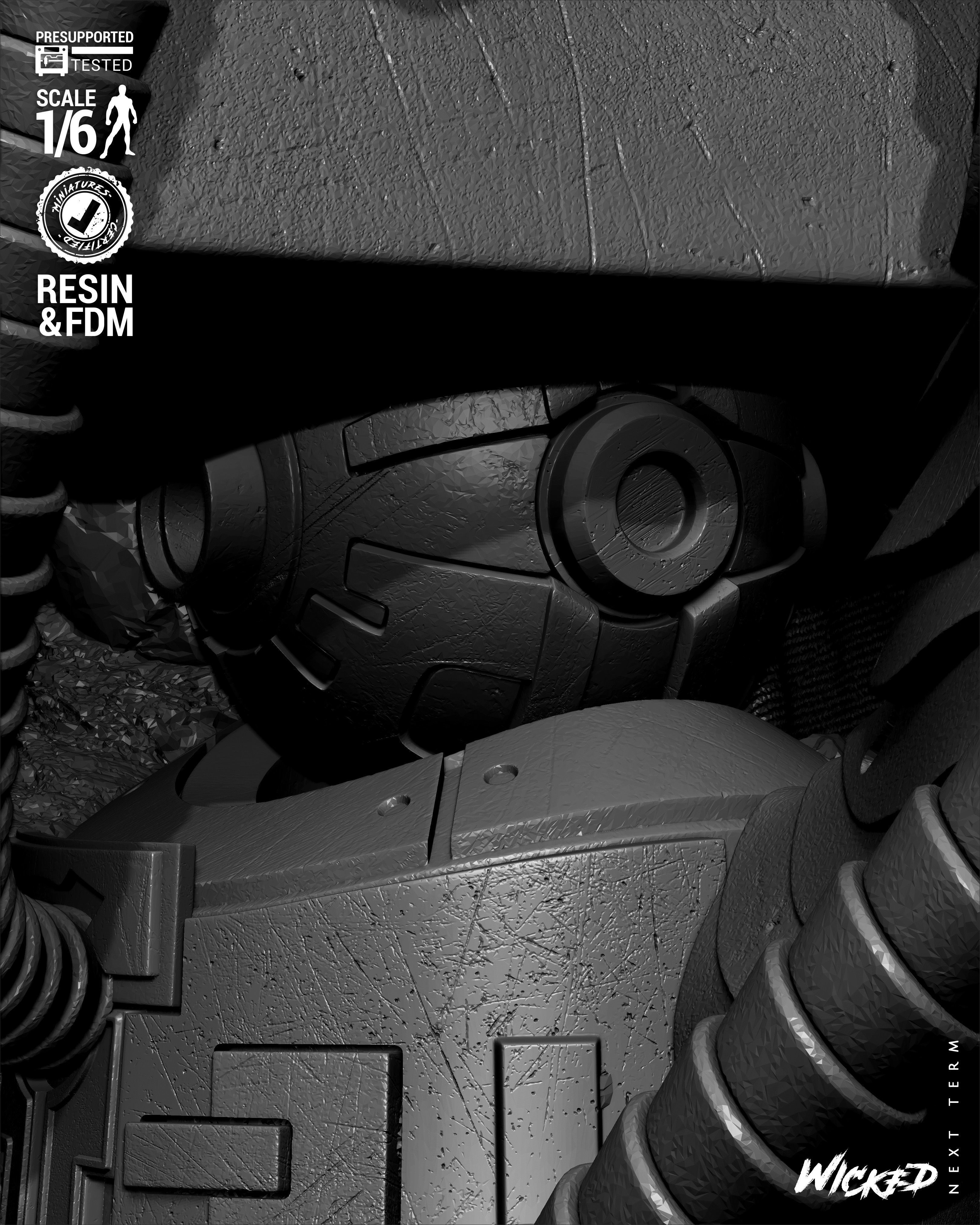 Wicked Marvel Ultron Sculpture 3D print model_39