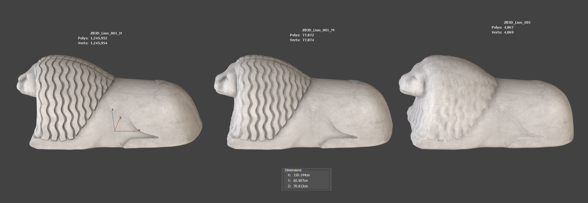 Stockholm Lion 3D model_20