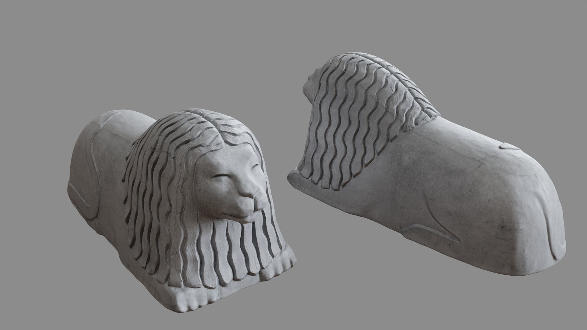 Stockholm Lion 3D model_23