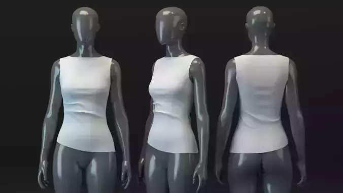 Asymmetric Boat Neck Top