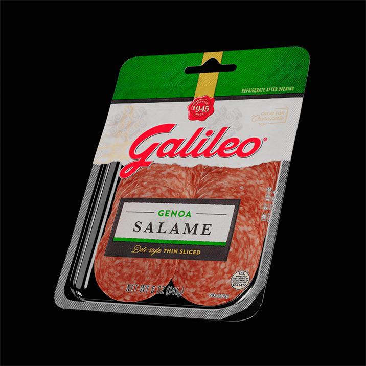Sliced Salami 6 3D model_4