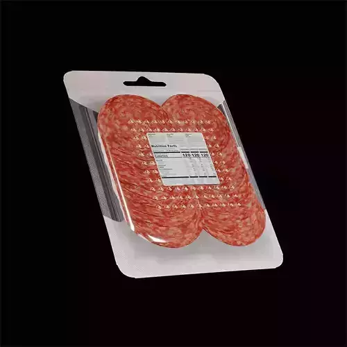 Sliced Salami 6 3D model 2