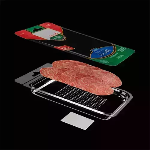 Sliced Salami 6 3D model 5