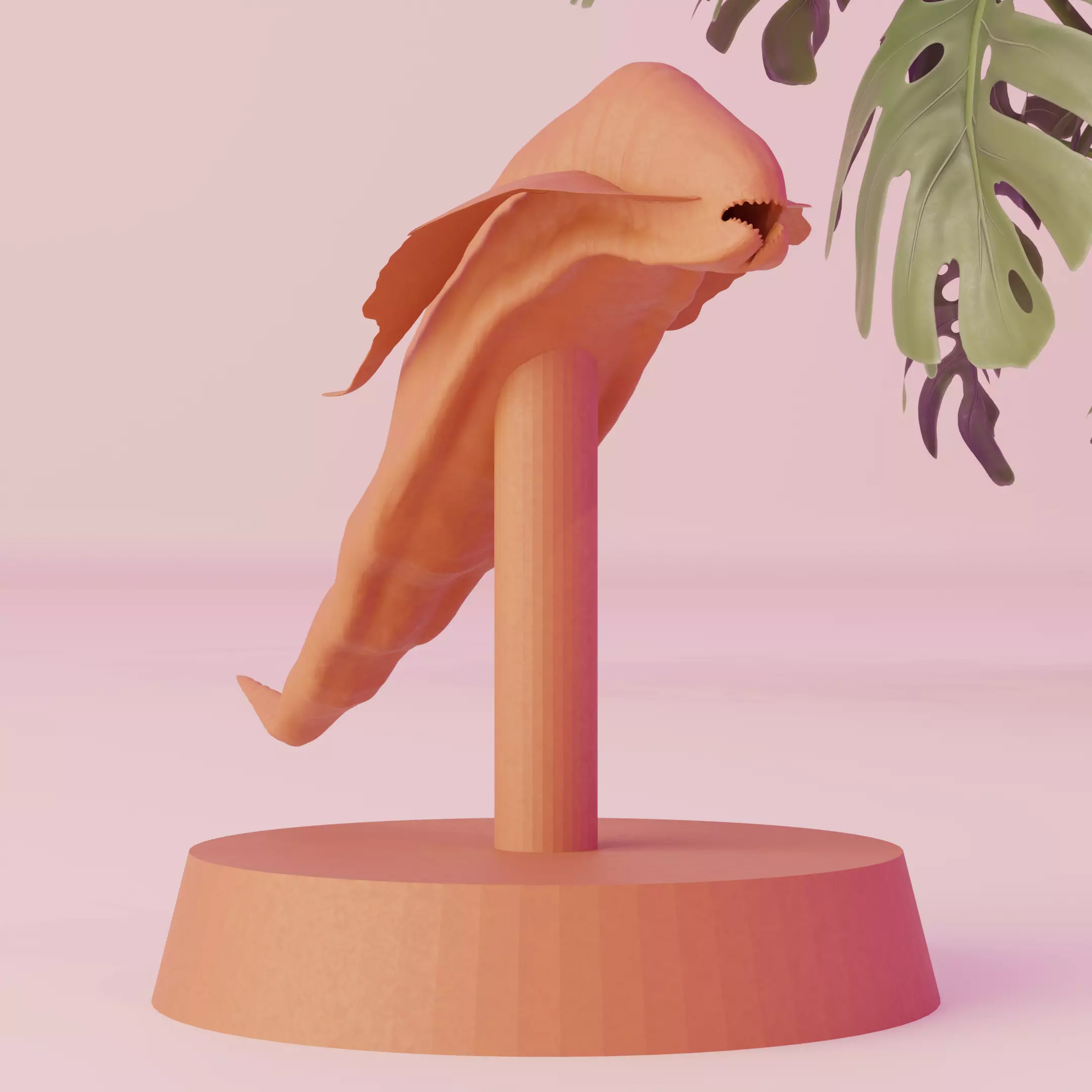 3D Printable Prehistoric Leech Miniature 3D print model_0