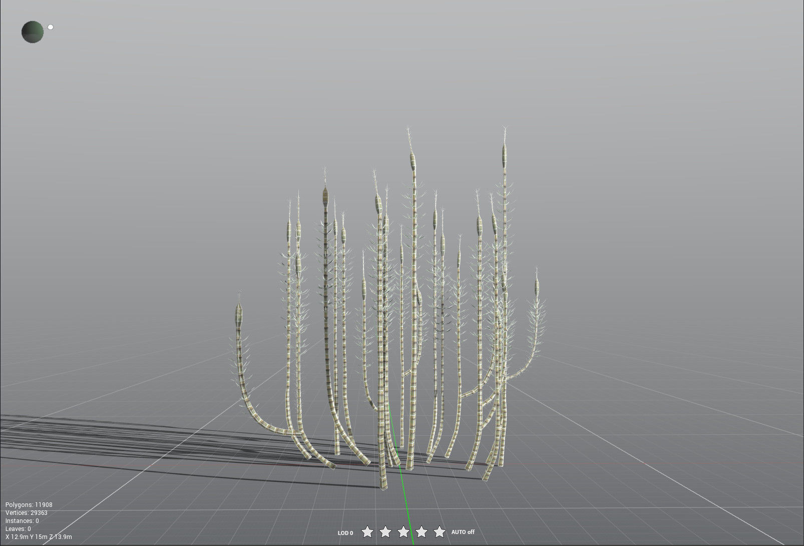 EVERYPlant Calamites Suckowii LowPoly Low-poly 3D model_36