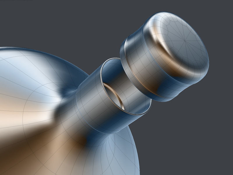 Plastic Bottle with Handle 3D model_9