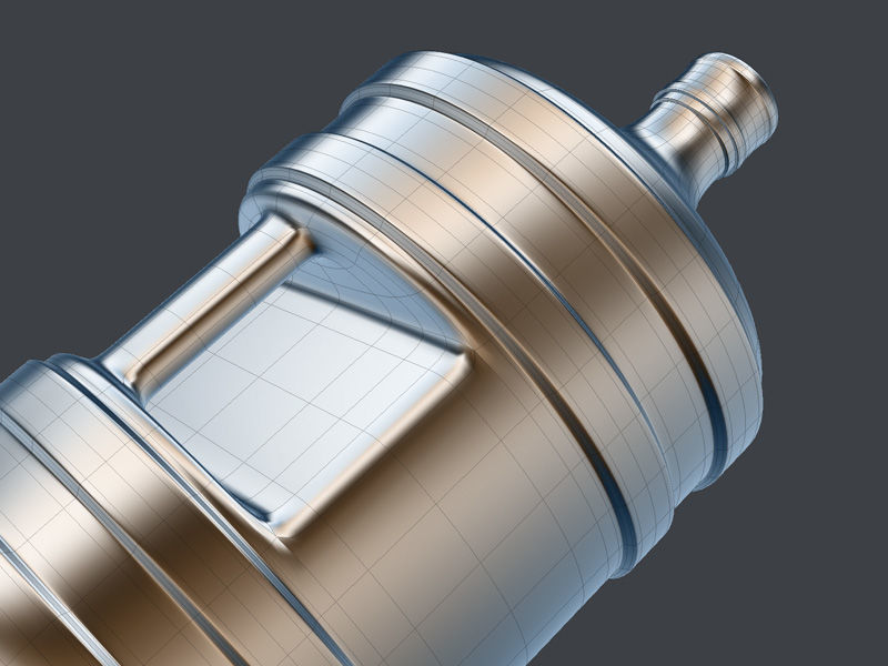 Plastic Bottle with Handle 3D model_10