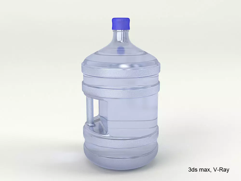 Plastic Bottle with Handle 3D model_0