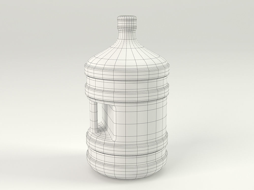 Plastic Bottle with Handle 3D model_5