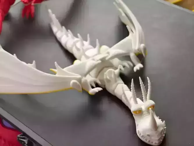  3d  articulated dragon model 
