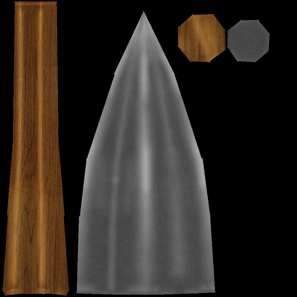 Melee Weapons pack 1 Low-poly 3D model_12