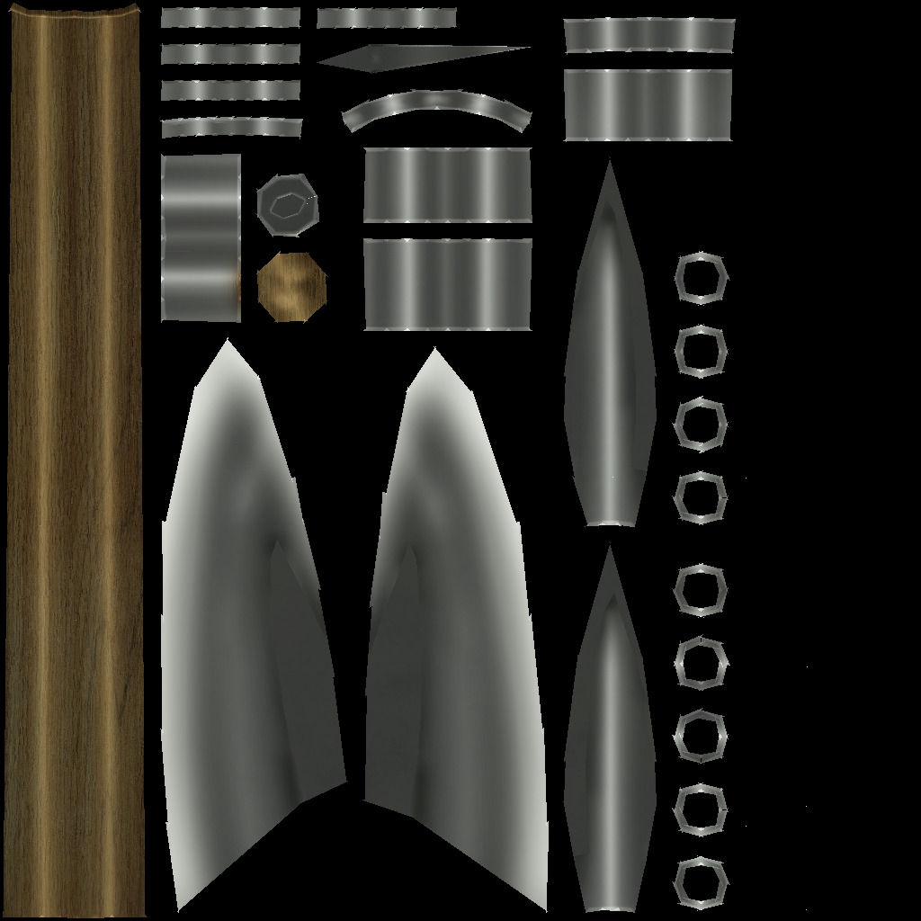 Melee Weapons pack 1 Low-poly 3D model_16