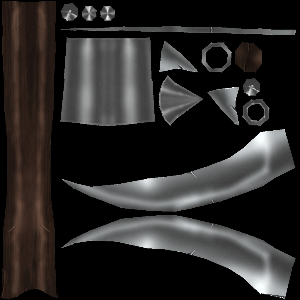 Melee Weapons pack 1 Low-poly 3D model_21