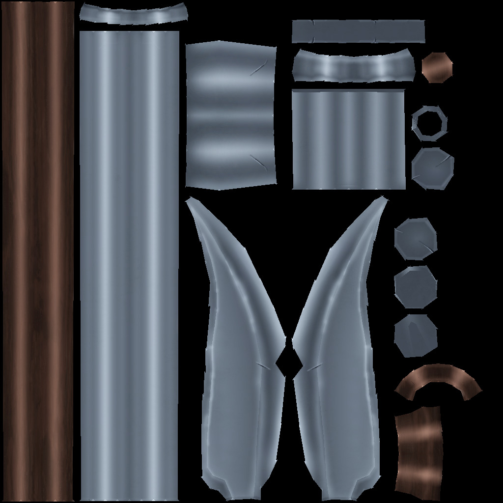 Melee Weapons pack 1 Low-poly 3D model_18