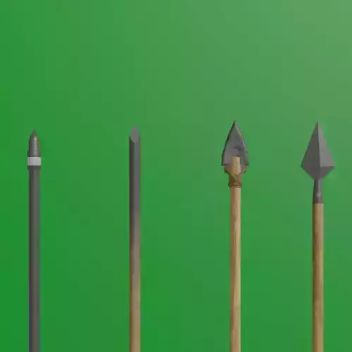 Arrows Low-poly 3D model