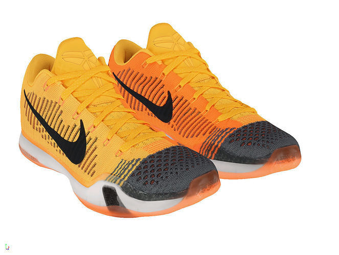 Nike Kobe 10 Elite chester Low-poly 3D model