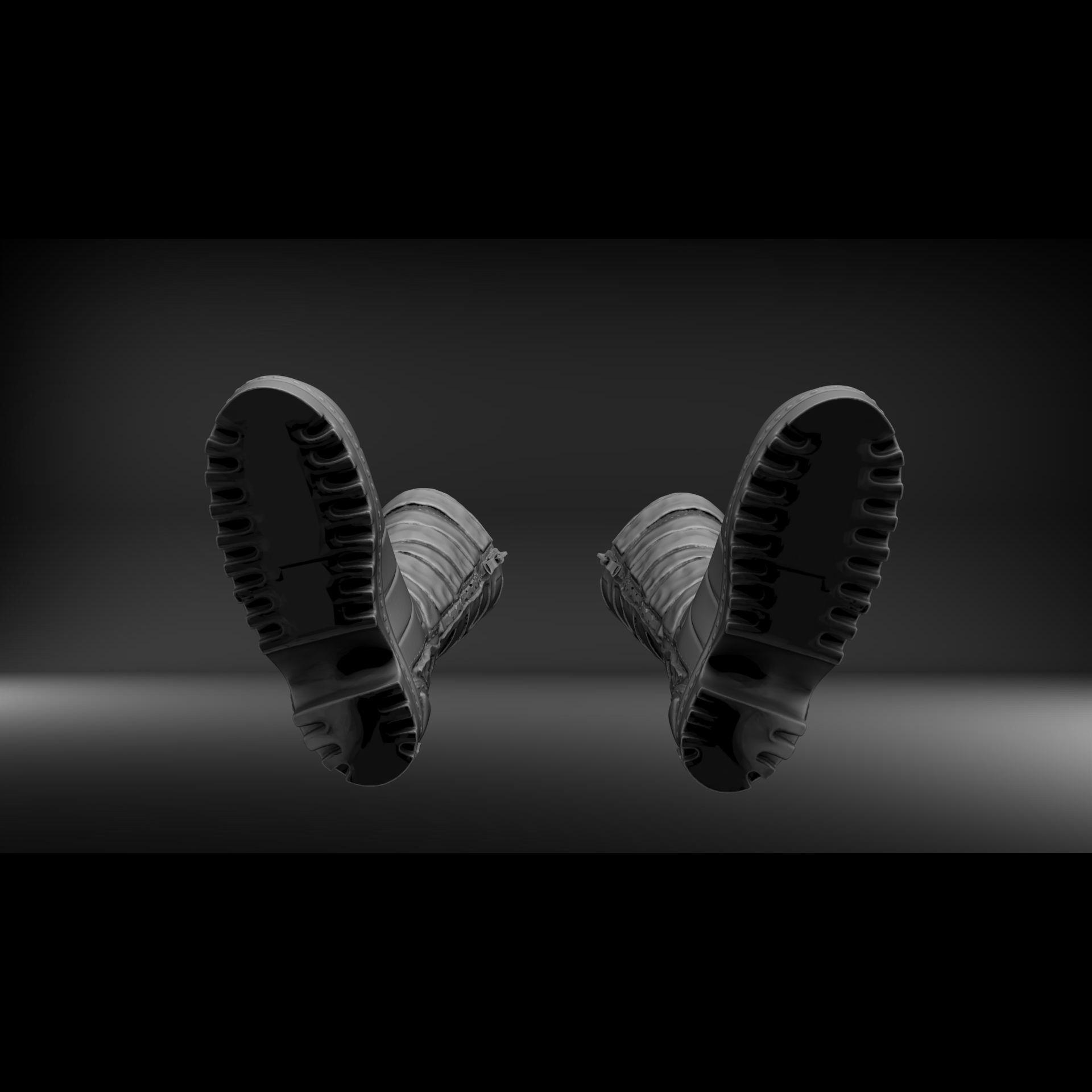 Botas militares israelies 3D print model_8