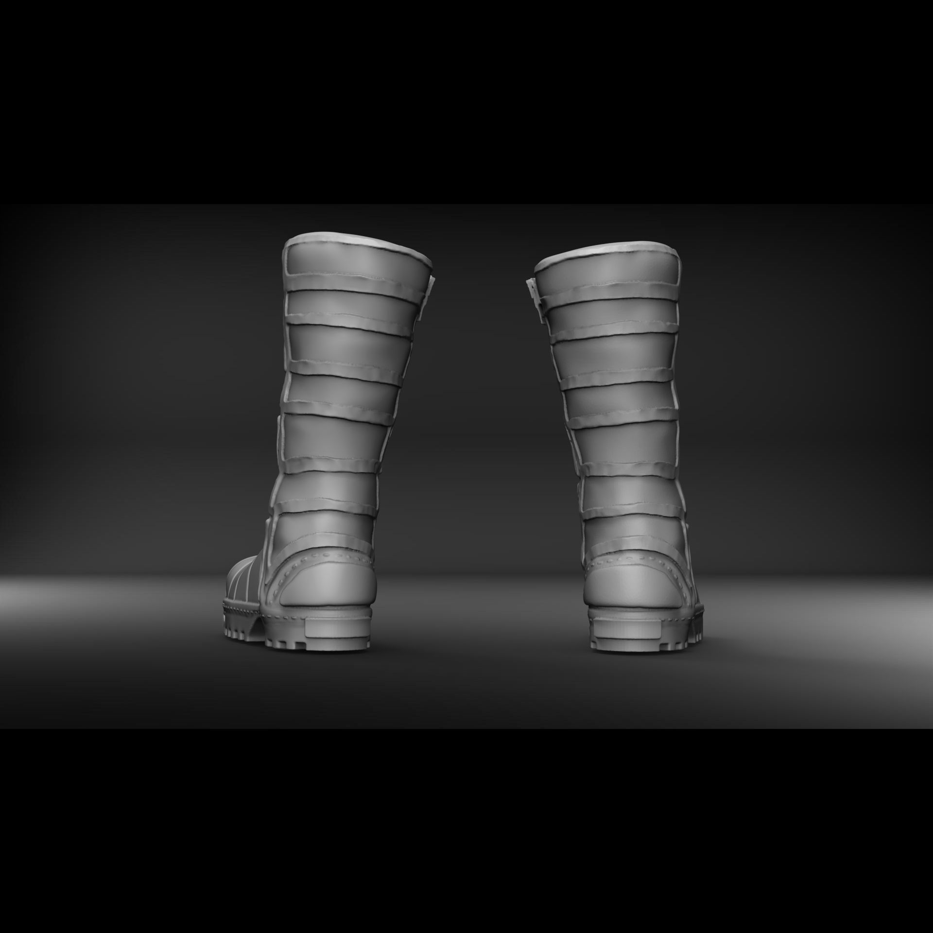 Botas militares israelies 3D print model_6