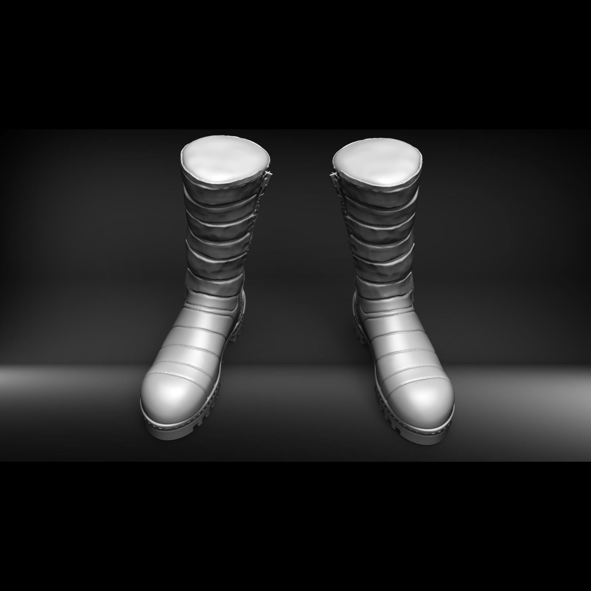 Botas militares israelies 3D print model_9